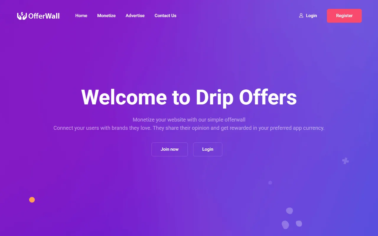DripOffers screen reference