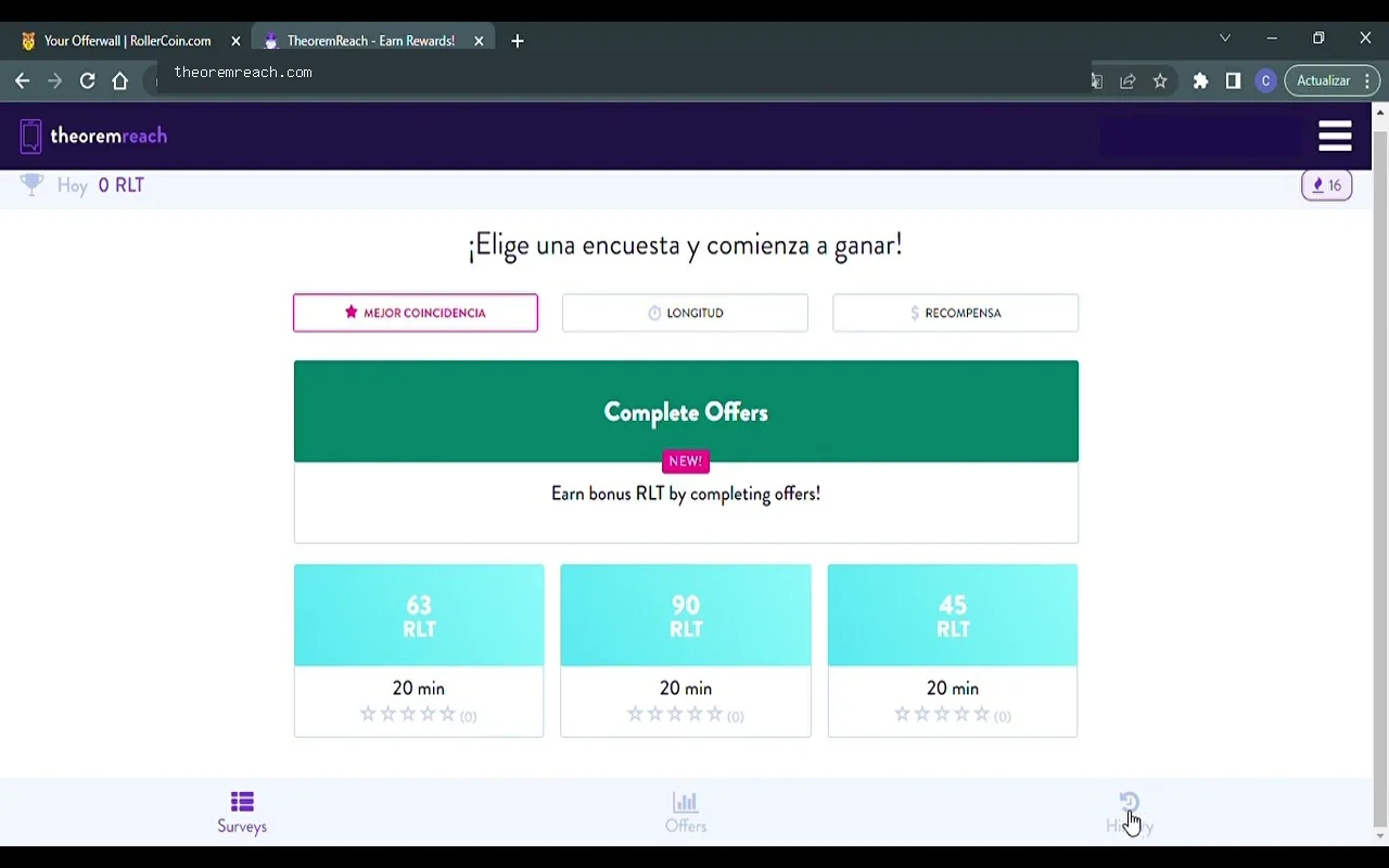 Theoremreach screen reference
